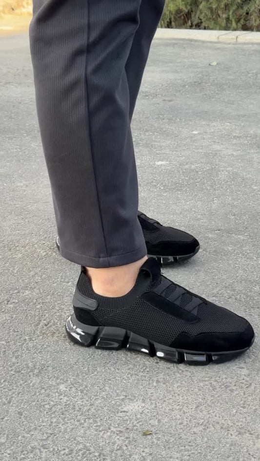 Men's Sporty Style Slip-on Sneakers