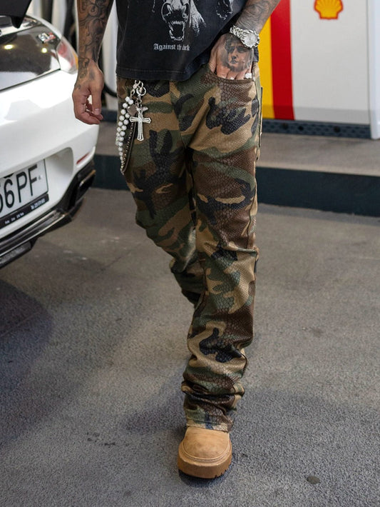 Python Camo Denim Pants
