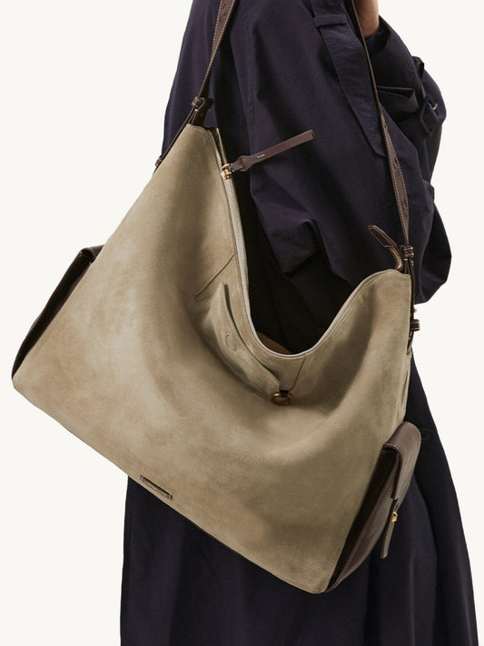 Extra Large Suede Bag