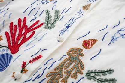 Embroidered Loose Shirt