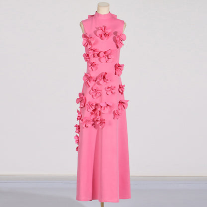 Flower Embellished Maxi Dress