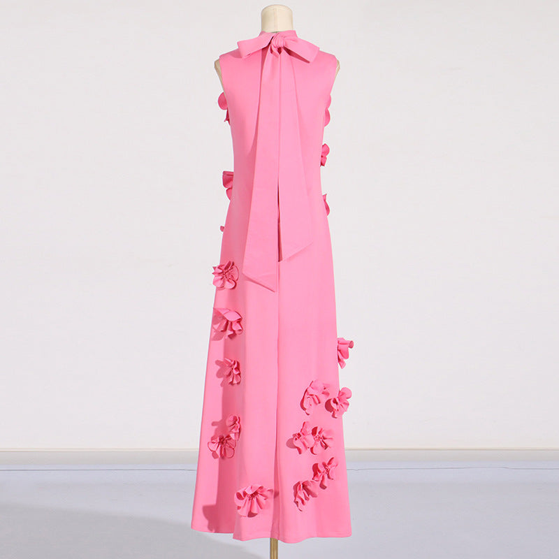 Flower Embellished Maxi Dress