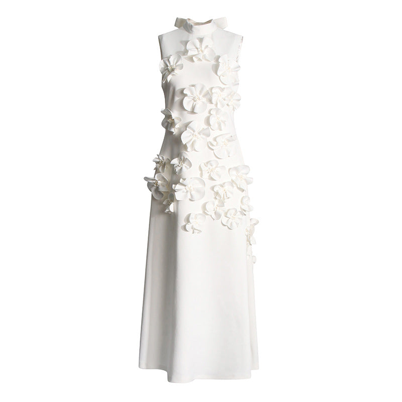 Flower Embellished Maxi Dress