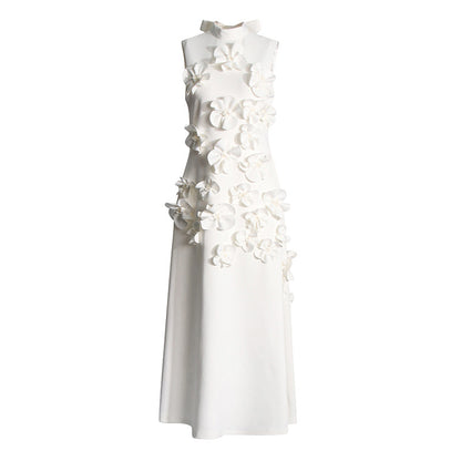 Flower Embellished Maxi Dress
