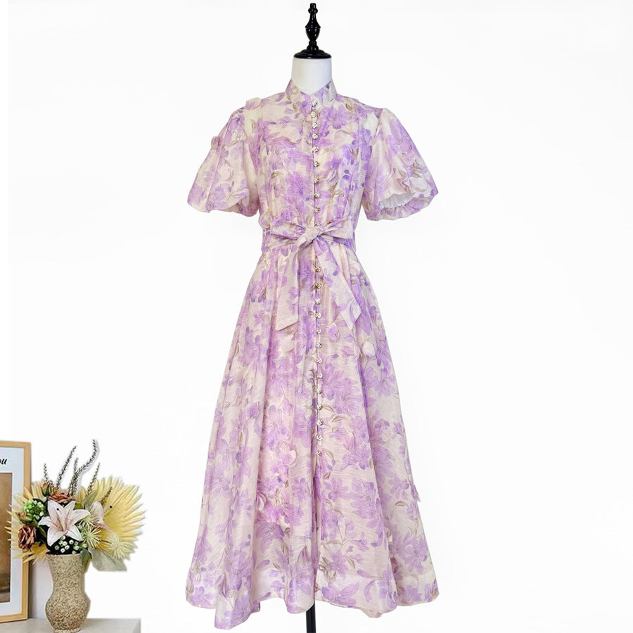 3D Floral Embellished Midi Dress