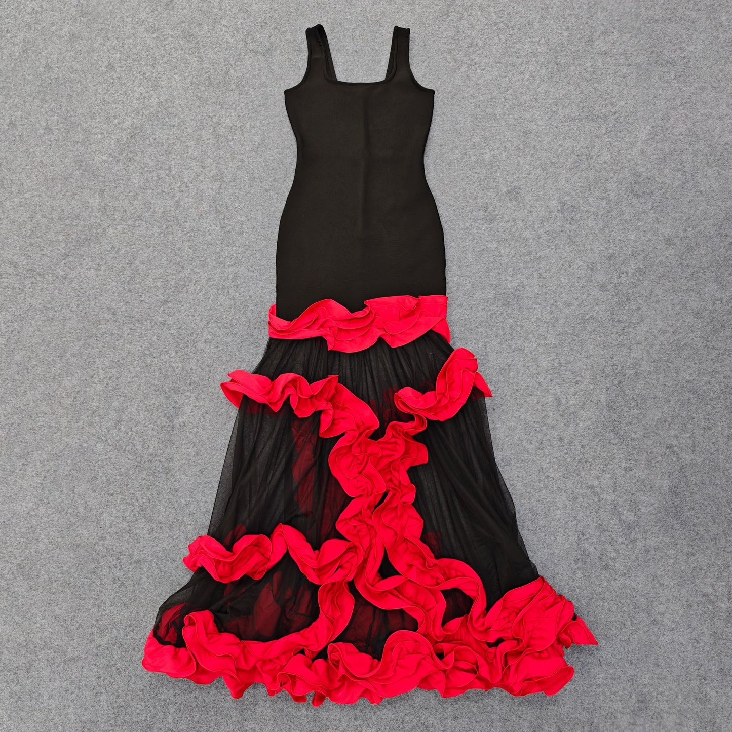 Bandage Ruffle Dress