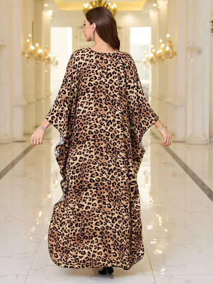 Loose-fitting sun-protective beach cover-up