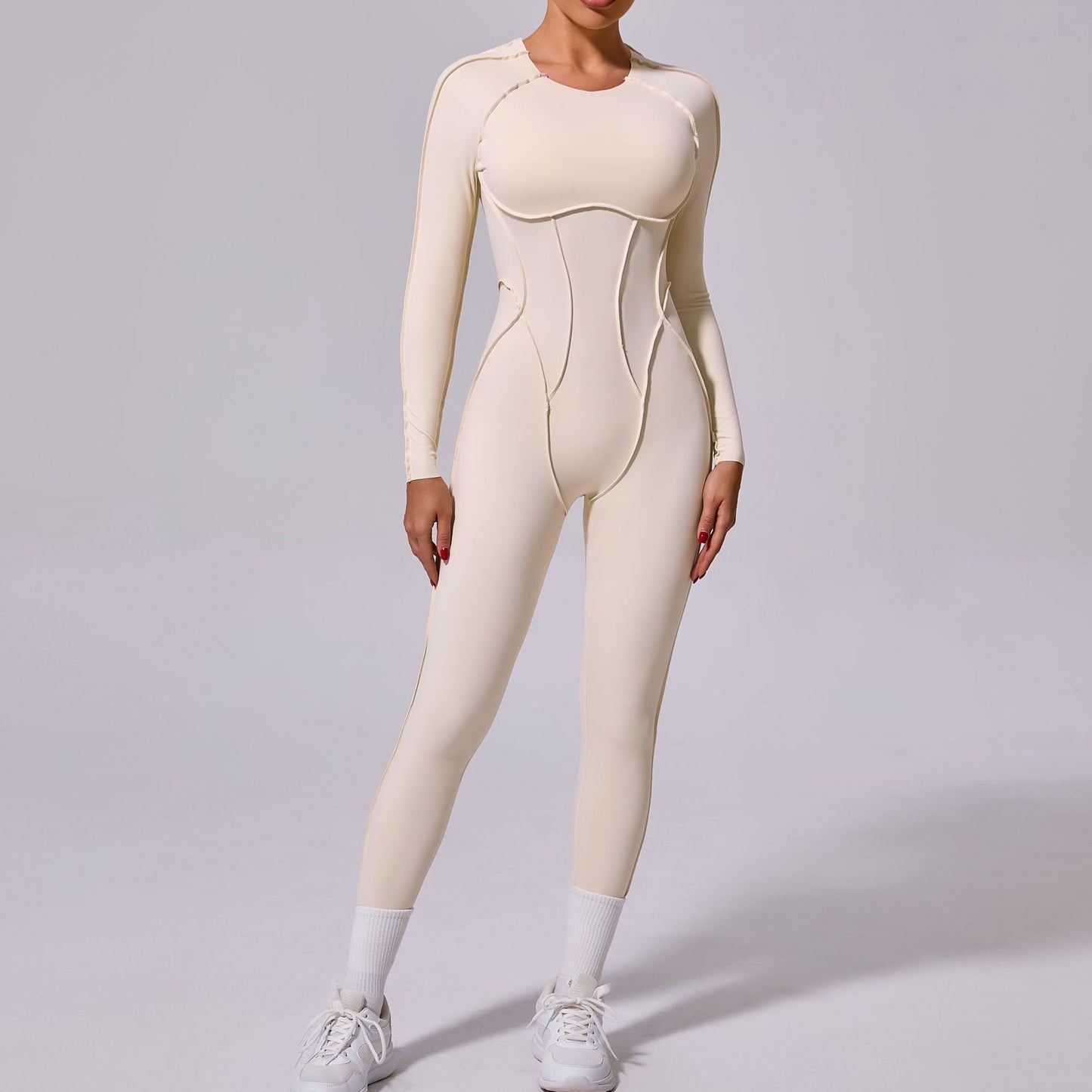 Backless Long Sleeve Jumpsuit