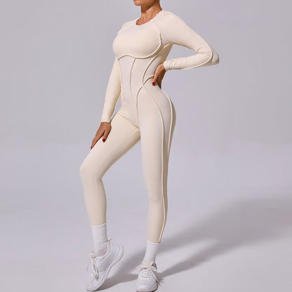 Backless Long Sleeve Jumpsuit