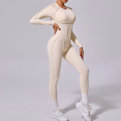 Backless Long Sleeve Jumpsuit