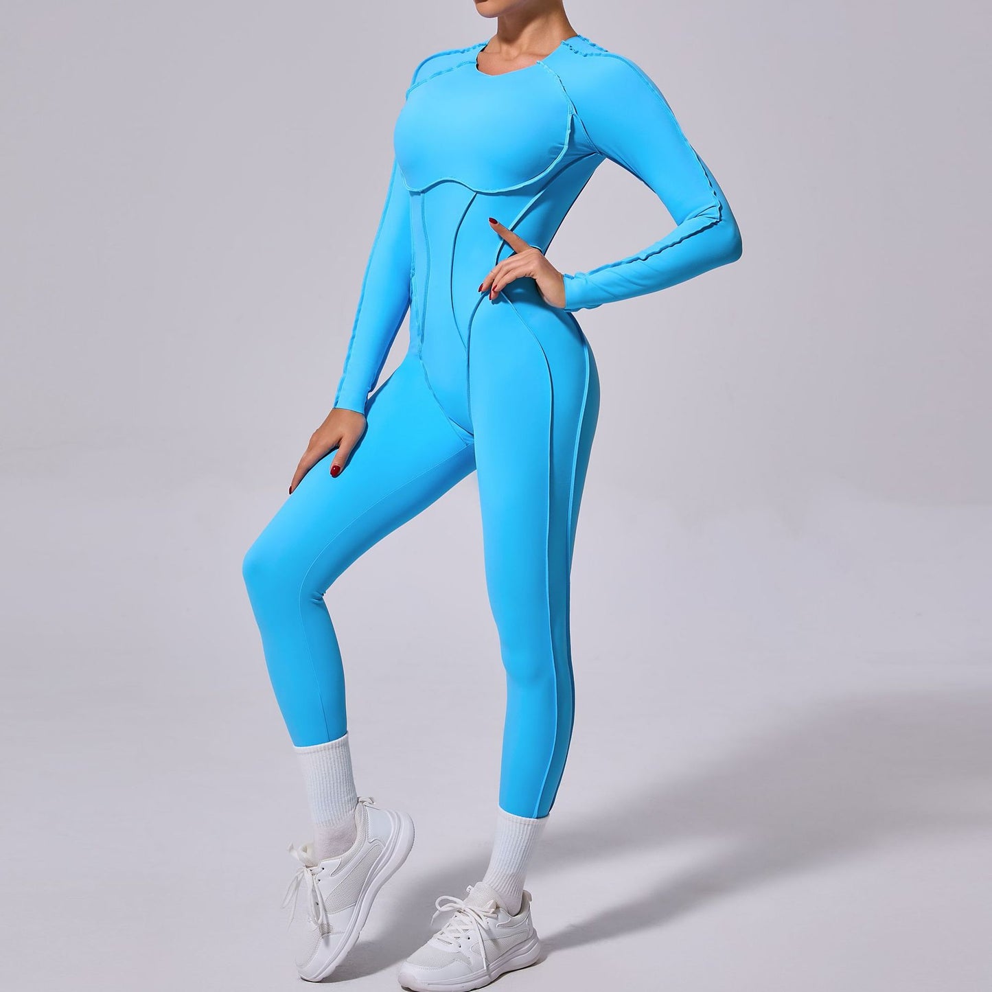 Backless Long Sleeve Jumpsuit