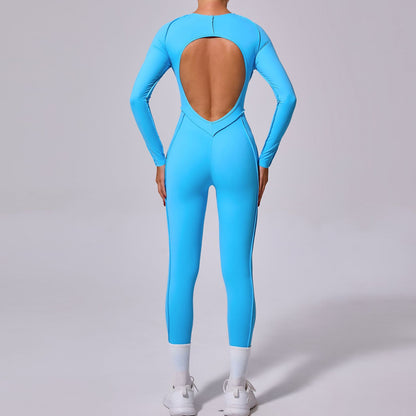 Backless Long Sleeve Jumpsuit
