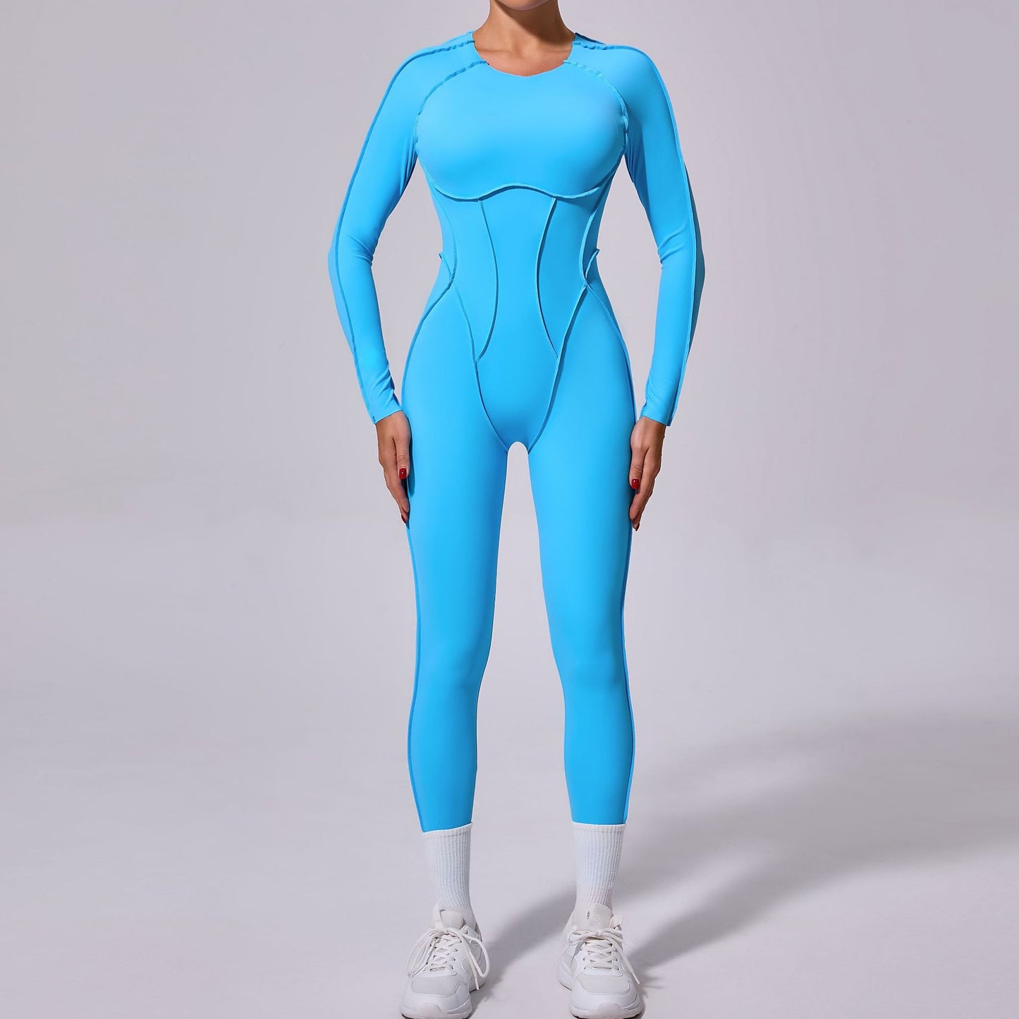 Backless Long Sleeve Jumpsuit