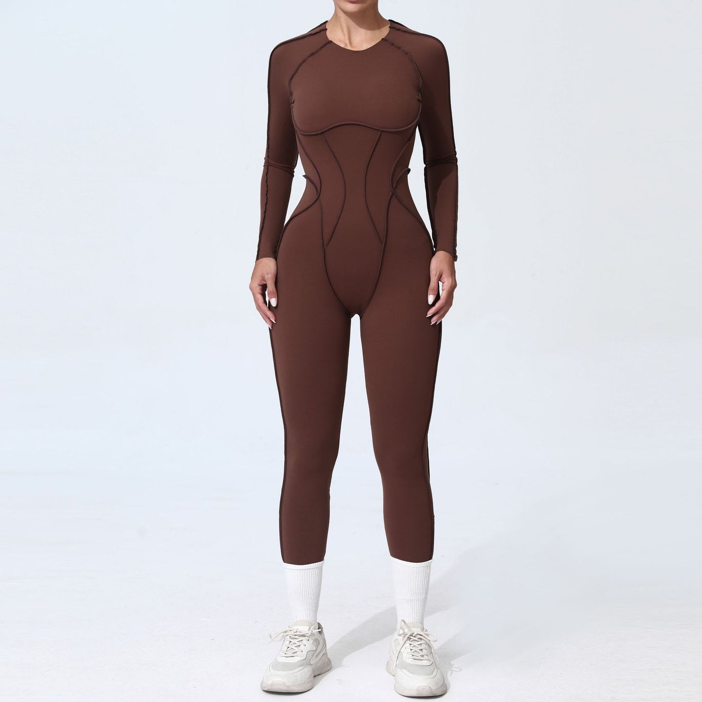 Backless Long Sleeve Jumpsuit