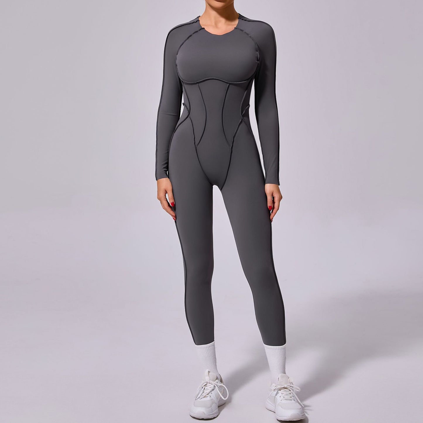 Backless Long Sleeve Jumpsuit