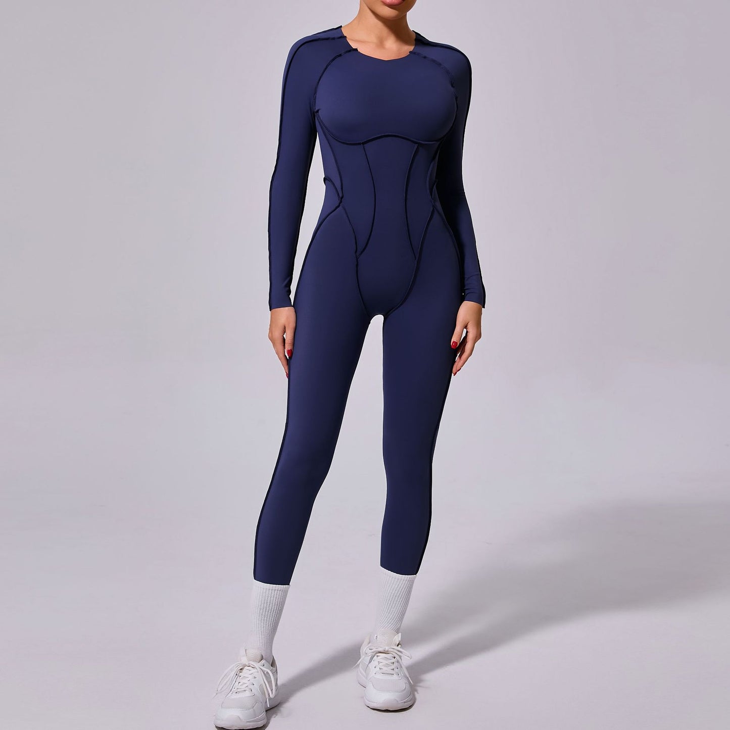 Backless Long Sleeve Jumpsuit