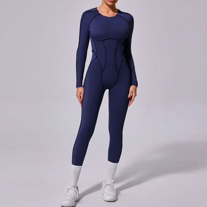 Backless Long Sleeve Jumpsuit