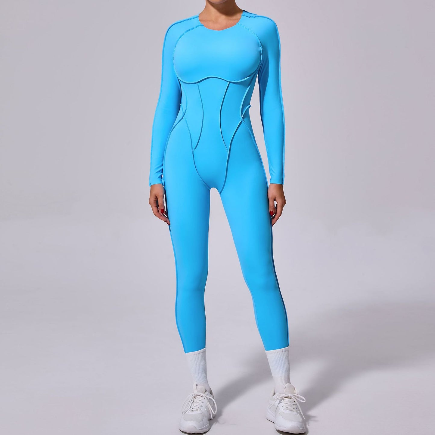 Backless Long Sleeve Jumpsuit
