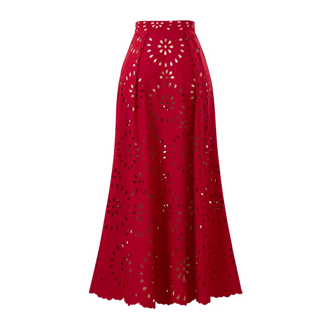 Bathing Suit Petal Hollow V Neck Swimsuit and Skirt
