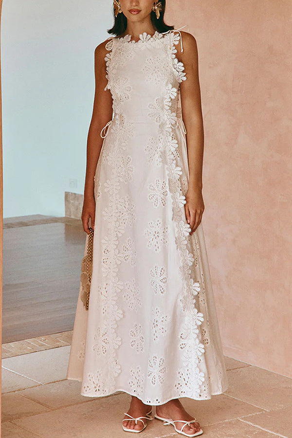 Precious Petals Applique Maxi Dress