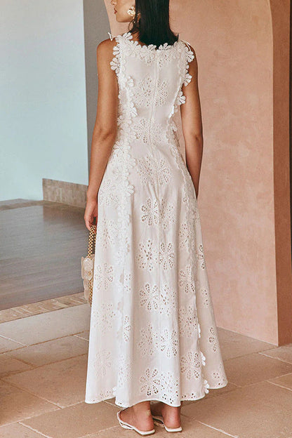 Precious Petals Applique Maxi Dress