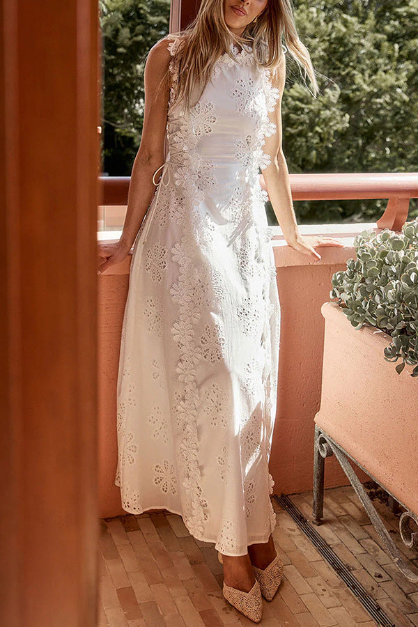 Precious Petals Applique Maxi Dress