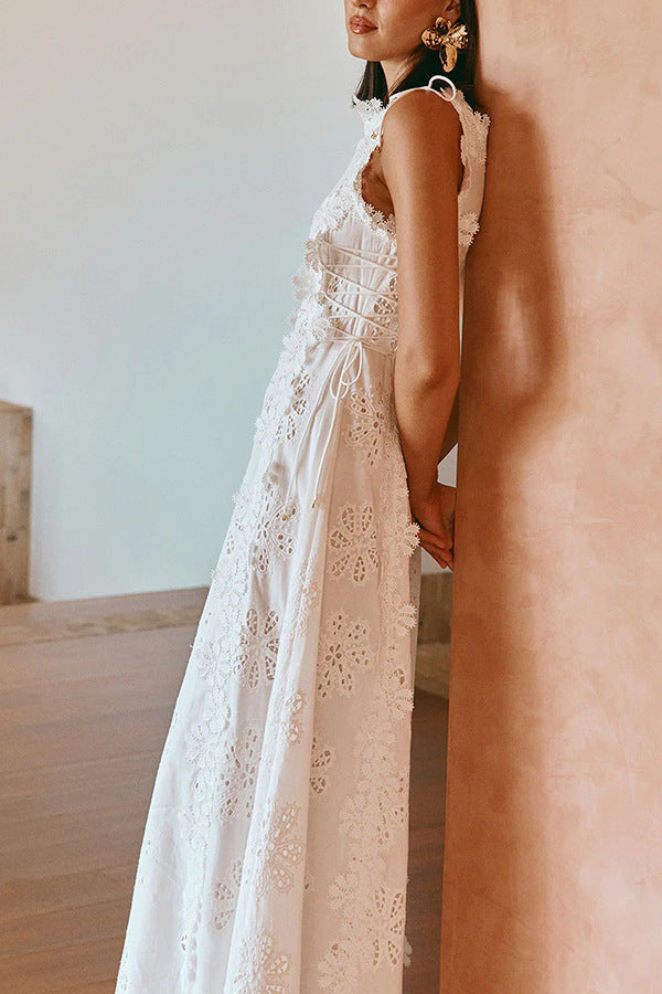 Precious Petals Applique Maxi Dress