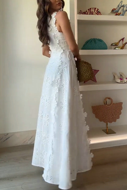 Precious Petals Applique Maxi Dress