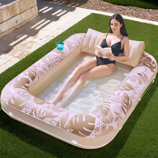 Inflatable Tanning Pool Lounger Float