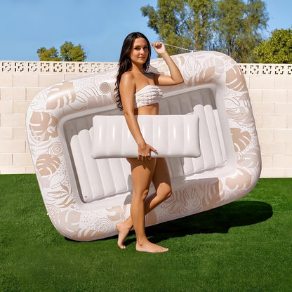 Inflatable Tanning Pool Lounger Float