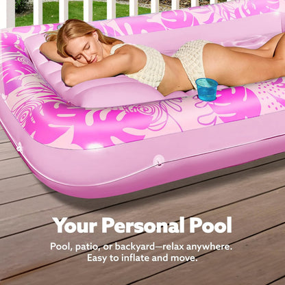 Inflatable Tanning Pool Lounger Float