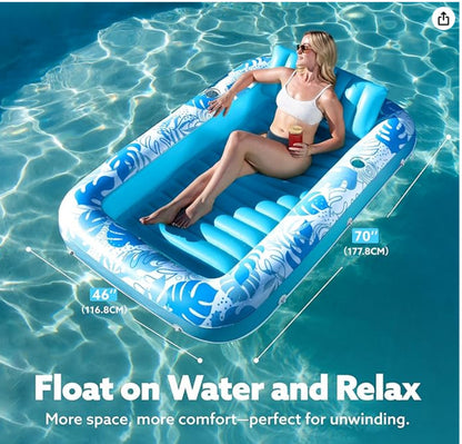 Inflatable Tanning Pool Lounger Float