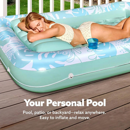 Inflatable Tanning Pool Lounger Float