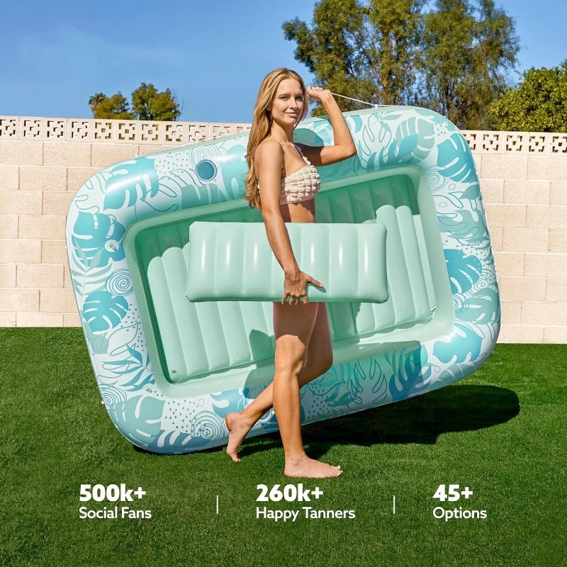 Inflatable Tanning Pool Lounger Float