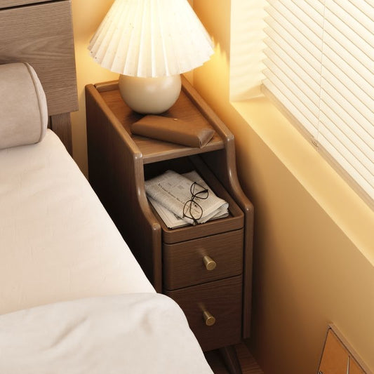 Solid wood classic minimalist nightstand