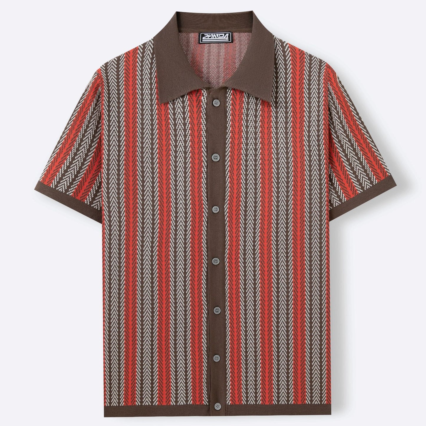 Striped Jacquard Business Polo Shirt