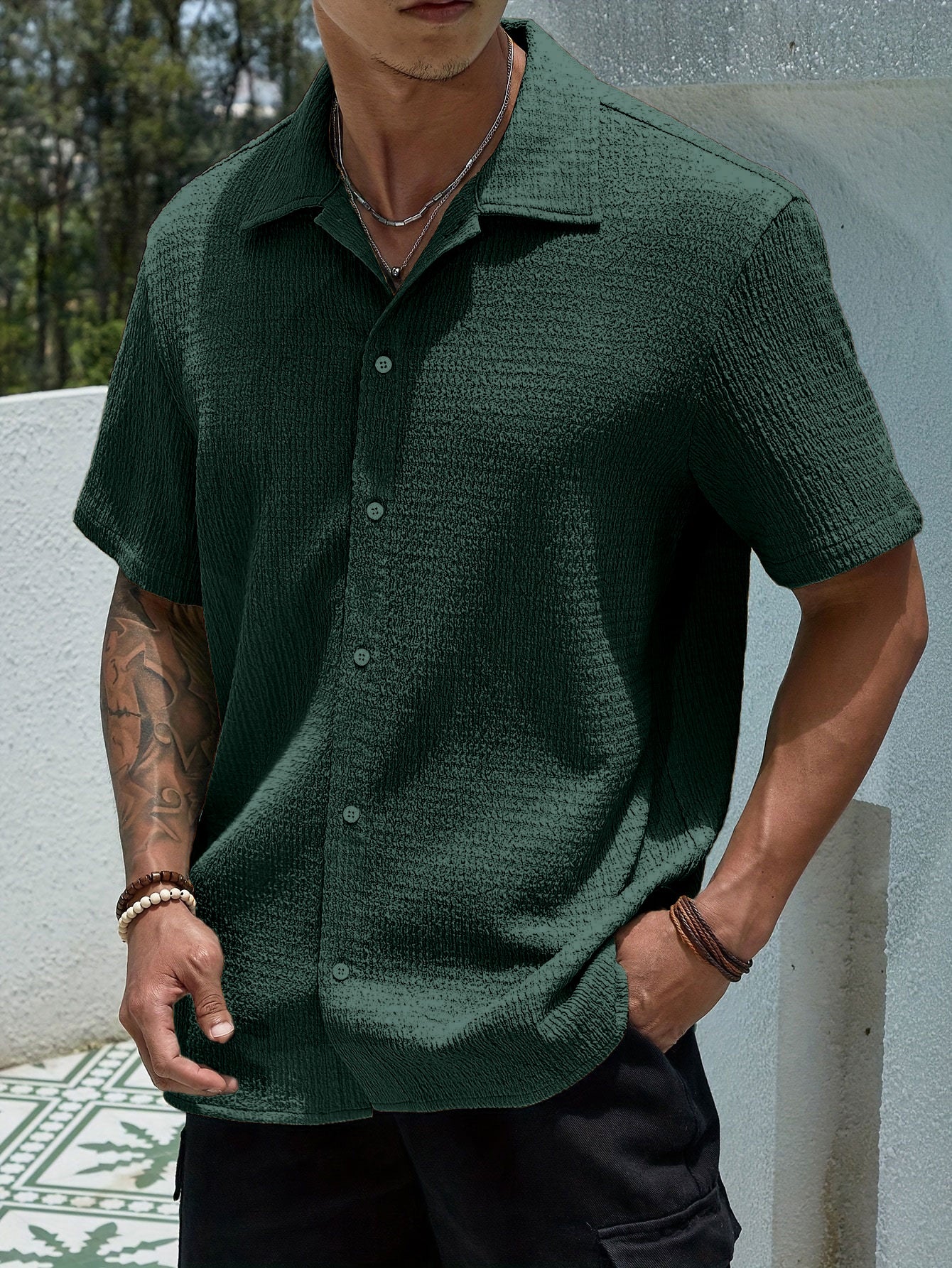 Solid Color Lightweight Shirt