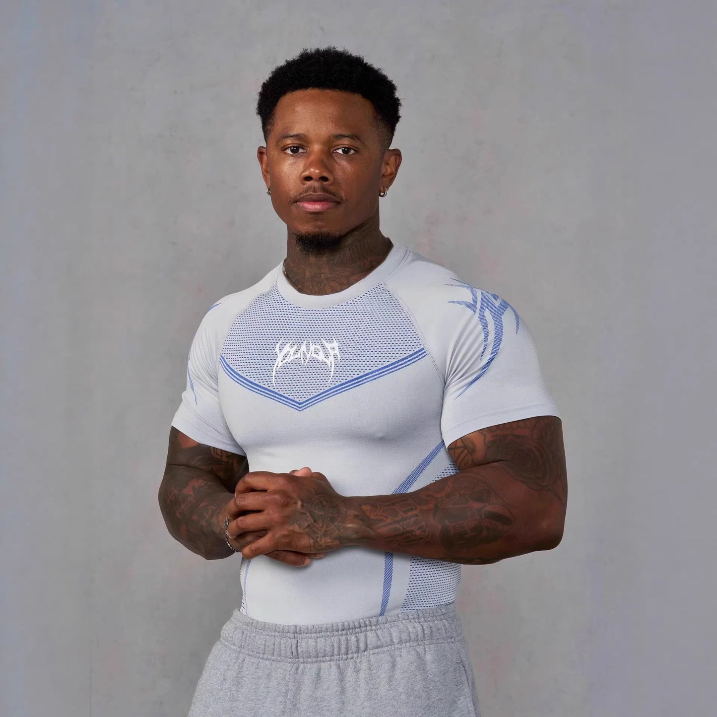 Men's quick-drying tight-fitting T-shirt