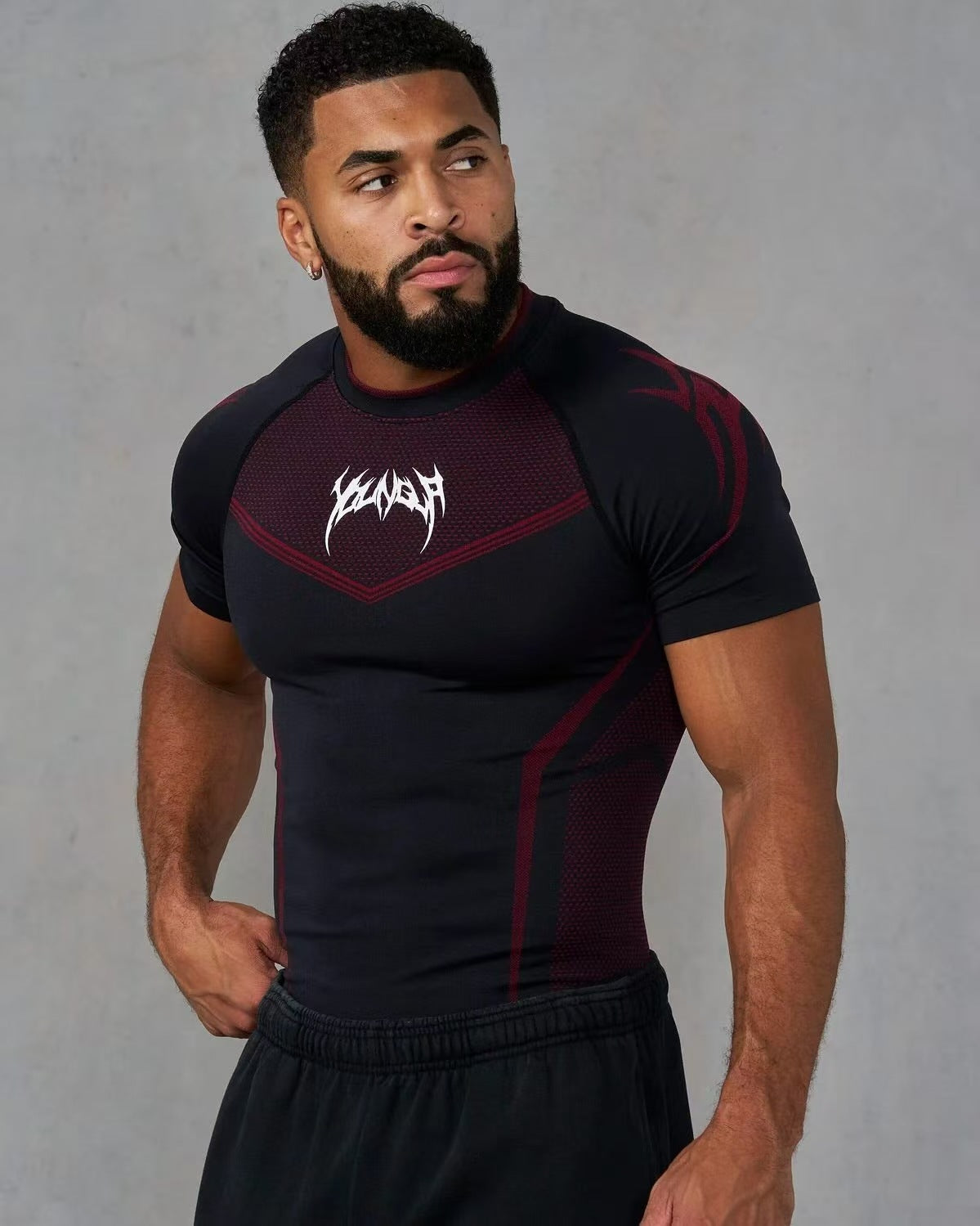 Men's quick-drying tight-fitting T-shirt