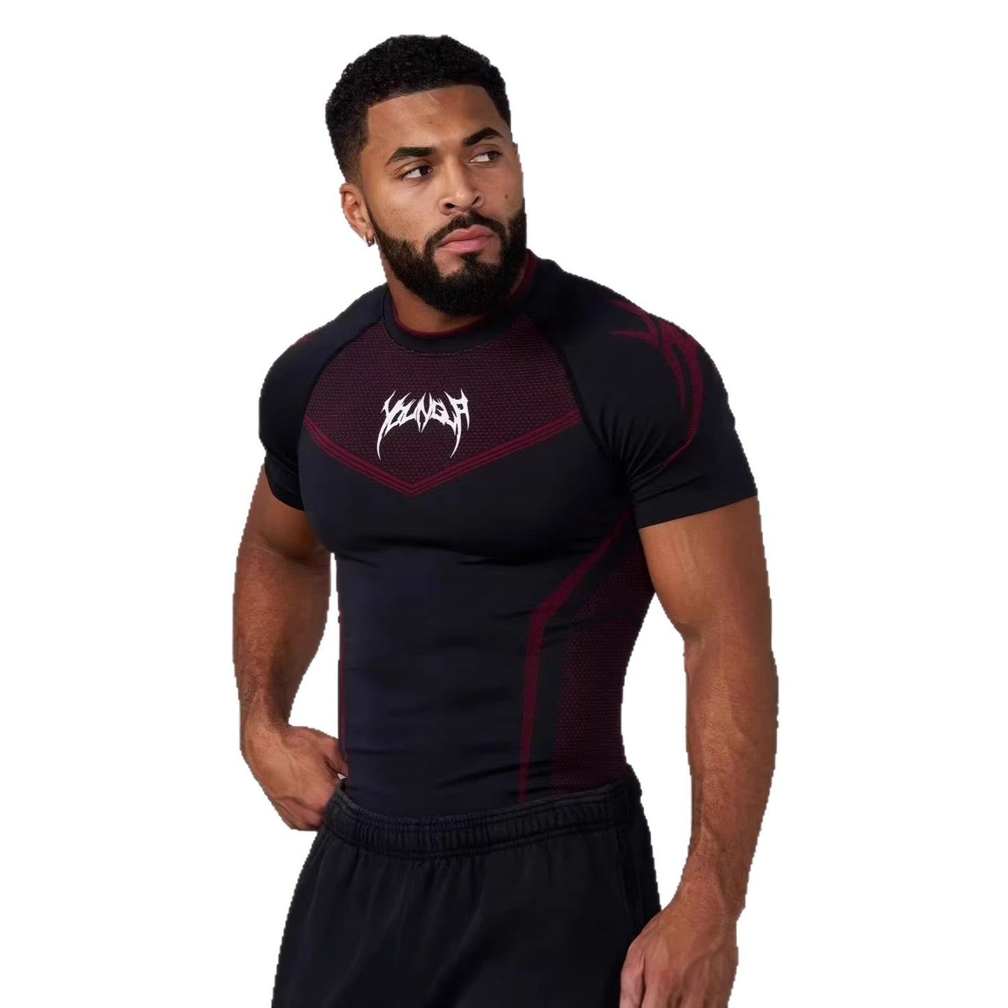 Men's quick-drying tight-fitting T-shirt