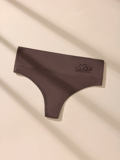 4 pack high waist thongs