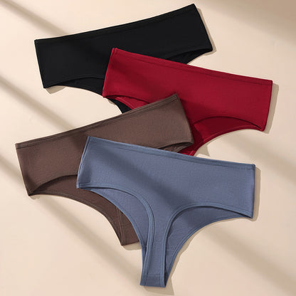 4 pack high waist thongs