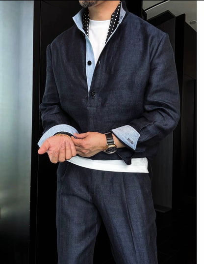 Premium Linen-Blend Suit