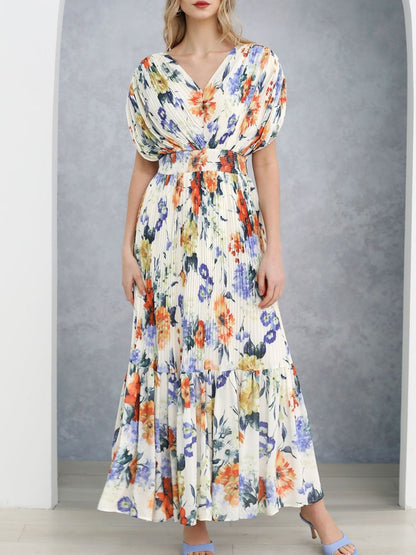 Pleated Maxi Dress