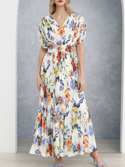 Pleated Maxi Dress
