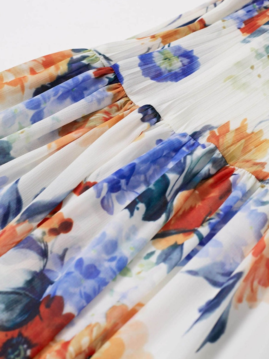 Pleated Maxi Dress