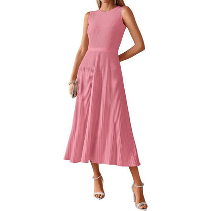 Sleeveless Pleated Dress