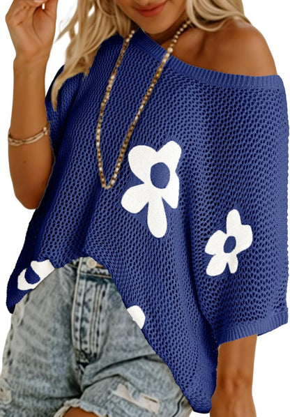 Short Sleeve Crochet Cover Ups