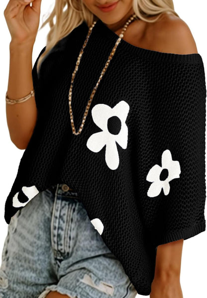 Short Sleeve Crochet Cover Ups