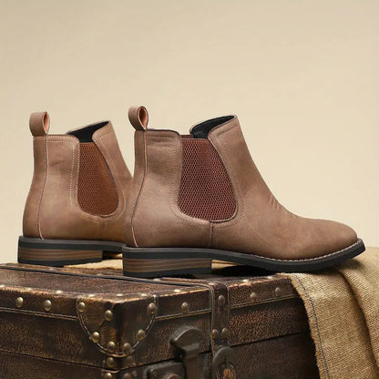 Square Toe Chelsea Ankle Boots